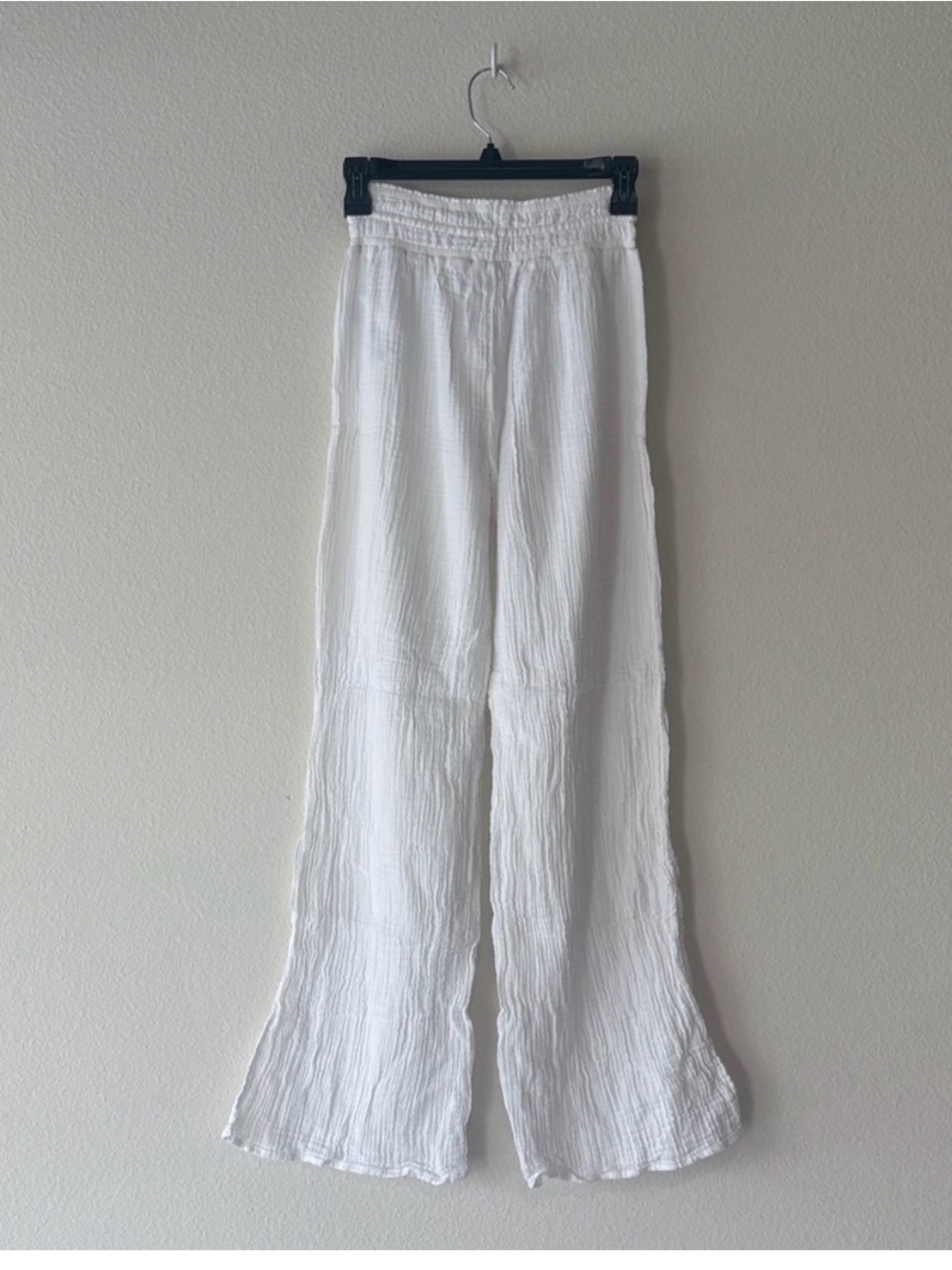 Abercrombie & Fitch 100% Cotton linen pants elastic waistband XS